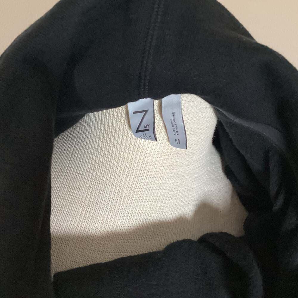 Z by Zella Shooting Star Drape Collar Wrap Cardigan, Black, Size M - Thumbnail 2