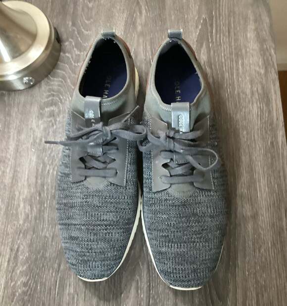 Cole Haan Grand.OS Knit Sneakers Gray Brown Men's Size 13M C32546 - Thumbnail 8