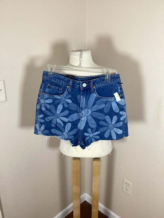 [BLANKNYC] The Reeve High-Rise Ribcage Daisy Print Denim Shorts Size 27 - Thumbnail 4