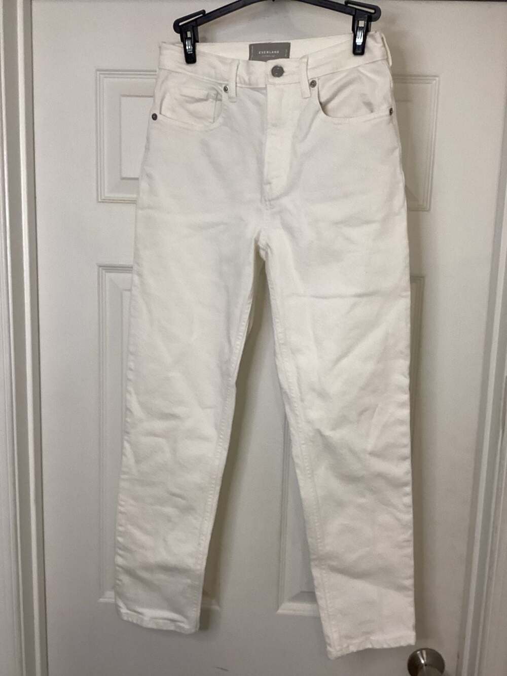 Everlane The Cheeky Jean Women's White Crop Jeans Size 26 - Thumbnail 3