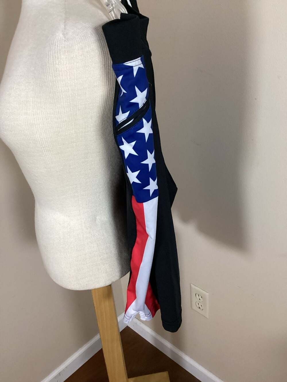 HYLETE Vertex Training Shorts American Flag Stars & Stripes Black XL Above Knee - Thumbnail 2