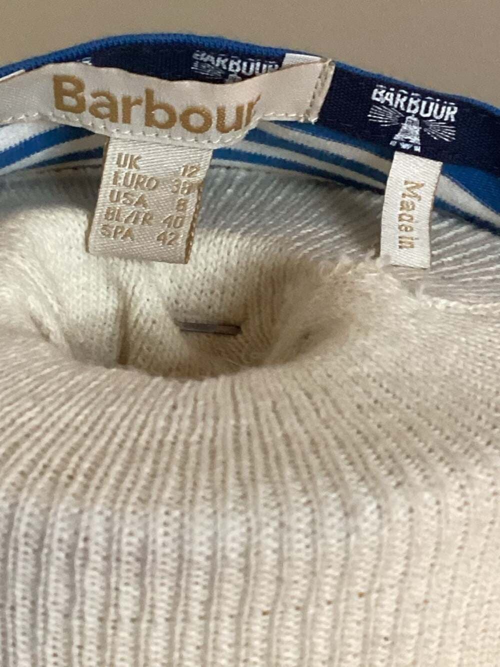 Barbour Womens Harewood Multi-Stripe Jersey T-Shirt Dress Size 8 - Thumbnail 2