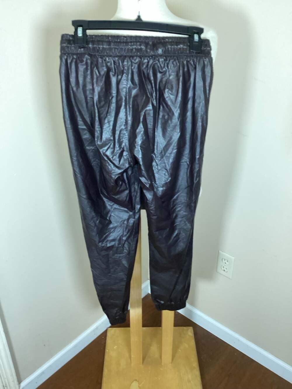 Zara Faux Leather Jogger Pants Size S - Thumbnail 2