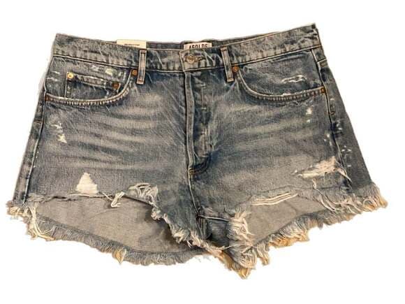 AGOLDE Parker Vintage Cut Off Shorts in Swapmeet - Thumbnail 6