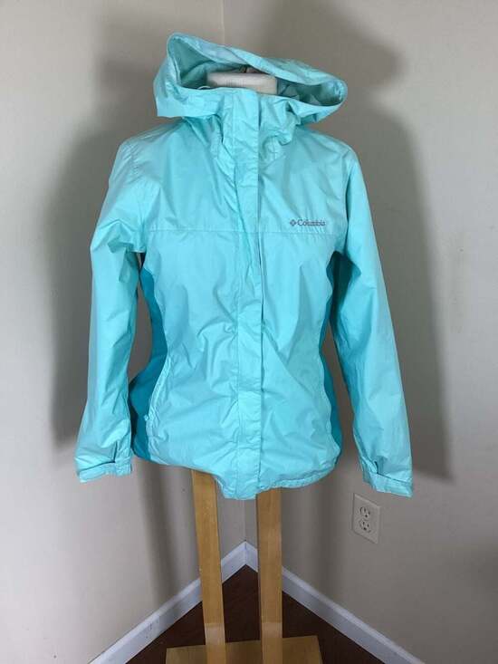 Columbia Women's Switchback III Rain Jacket, Light Blue, Size M - Thumbnail 4