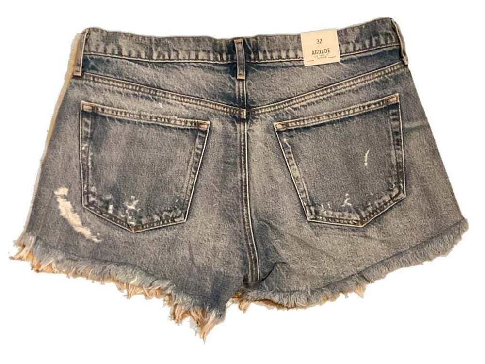 AGOLDE Parker Vintage Cut Off Shorts in Swapmeet - Thumbnail 3