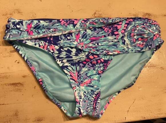 Lilly Pulitzer Lagoon Sarong Hipster Bikini Bottom in Splash Dance - Thumbnail 4