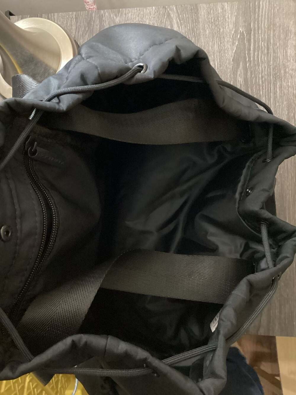 Beyond Yoga Commuter Backpack Black Drawstring Gym Bag - Thumbnail 3
