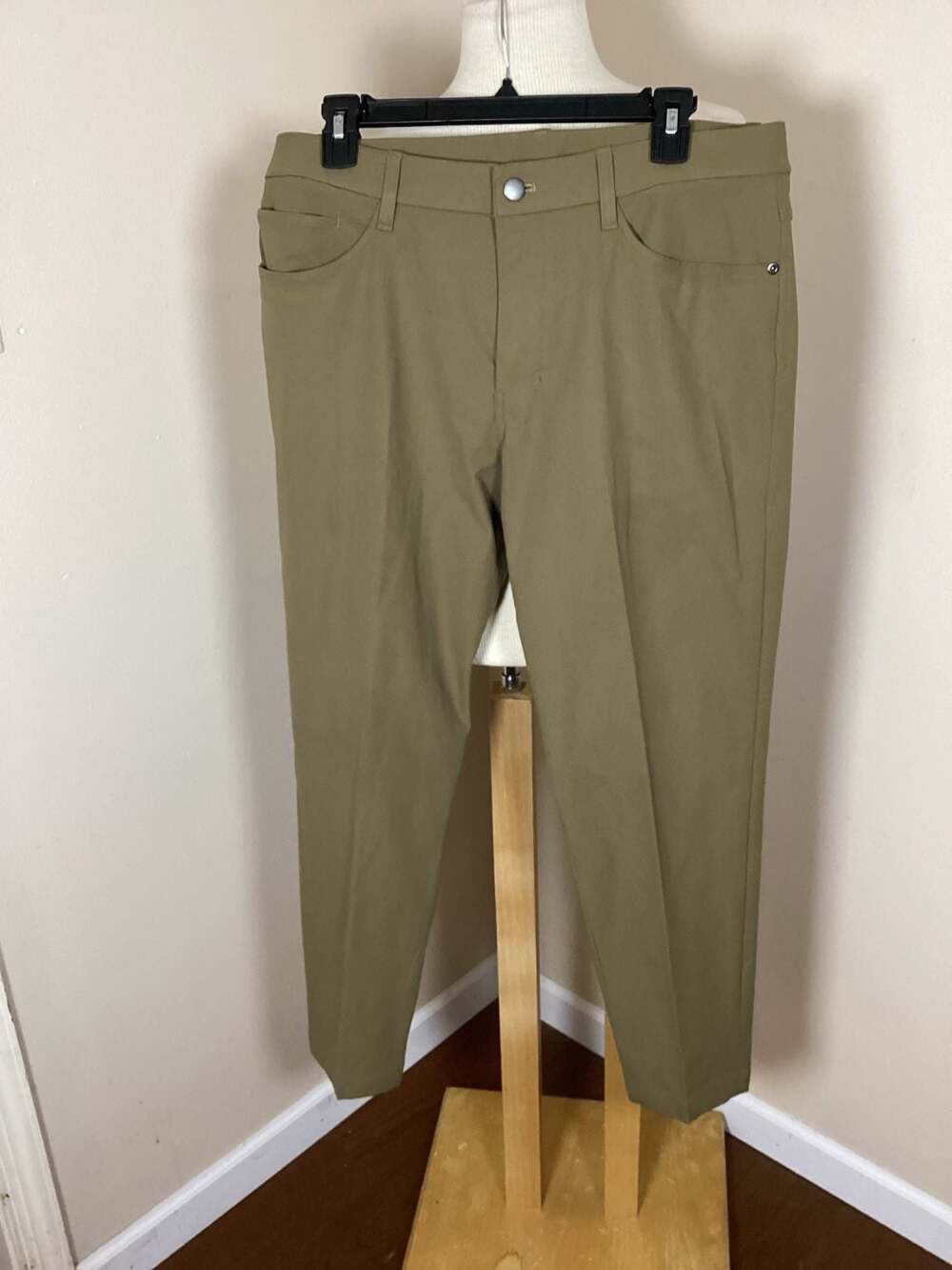 Lululemon ABC Pant Classic-Fit Warpstreme Size 33 Olive - Thumbnail 2