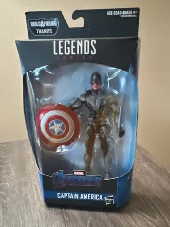 Marvel Legends Avengers Endgame Team Suit Captain America Action Figure Thanos B - Thumbnail 6