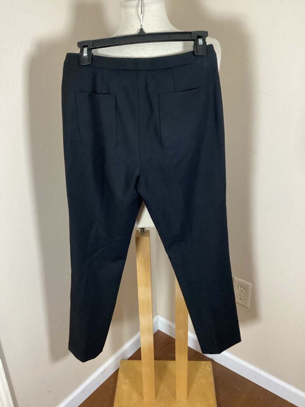 The Reset R Label Black Slim Fit Stretch Trousers Size S - Thumbnail 2