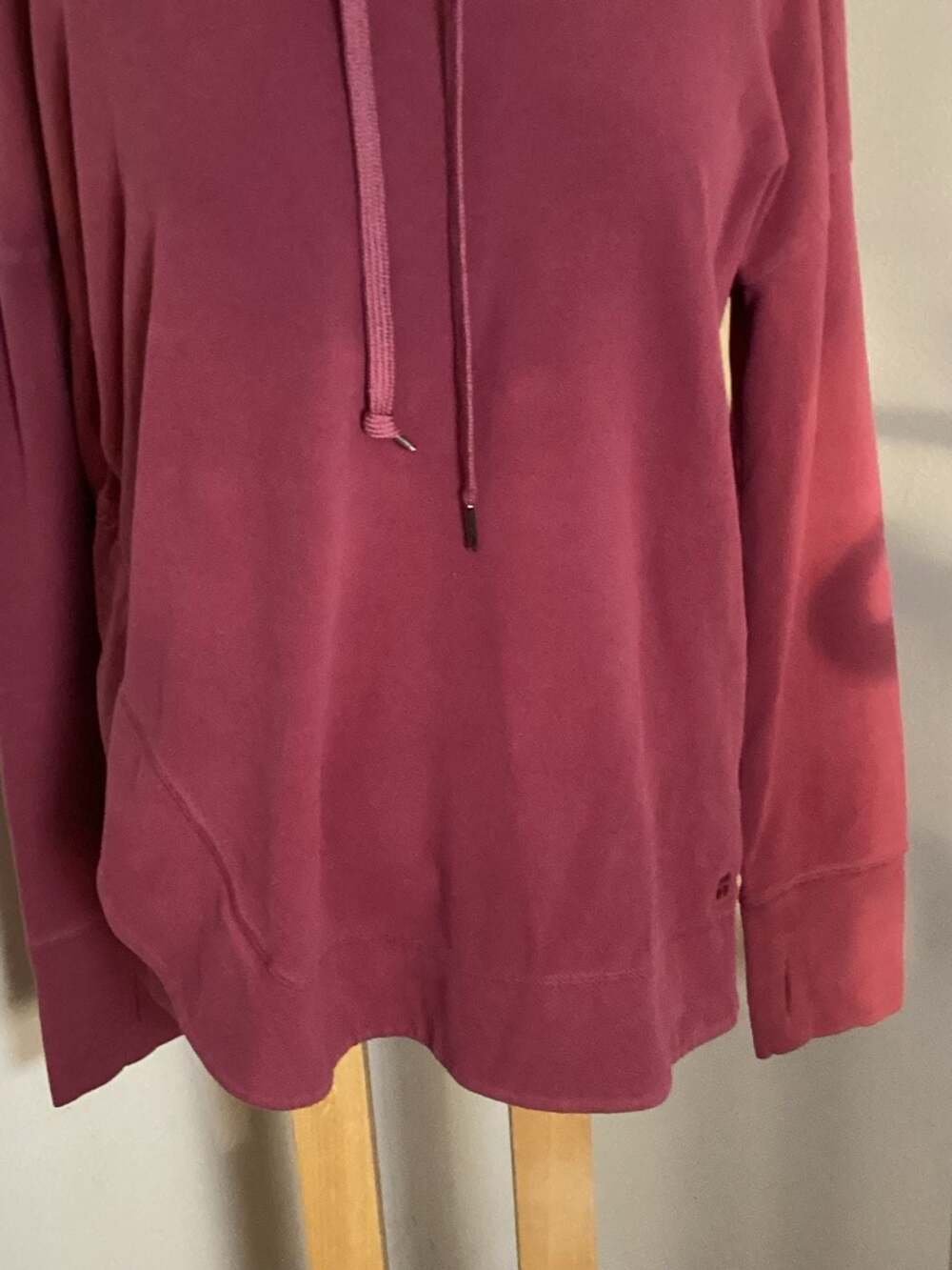 Sweaty Betty Harmonise Luxe Fleece Hoodie XL Maroon - Thumbnail 2