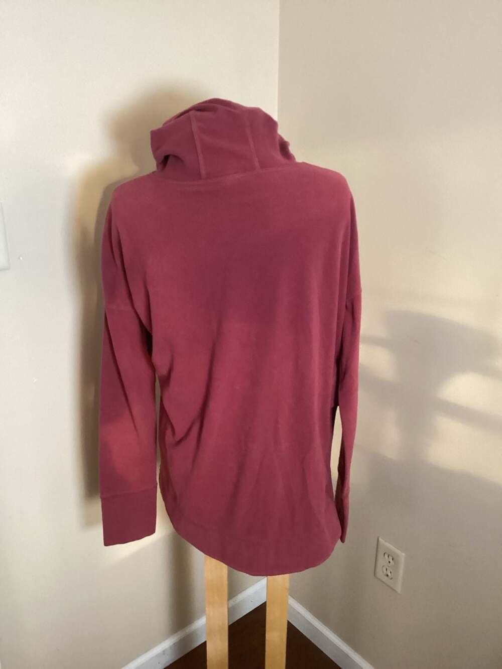 Sweaty Betty Harmonise Luxe Fleece Hoodie XL Maroon - Thumbnail 3