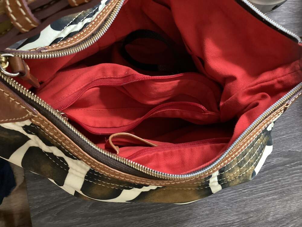 Dooney & Bourke Giraffe Print Hobo Shoulder Bag - Thumbnail 5