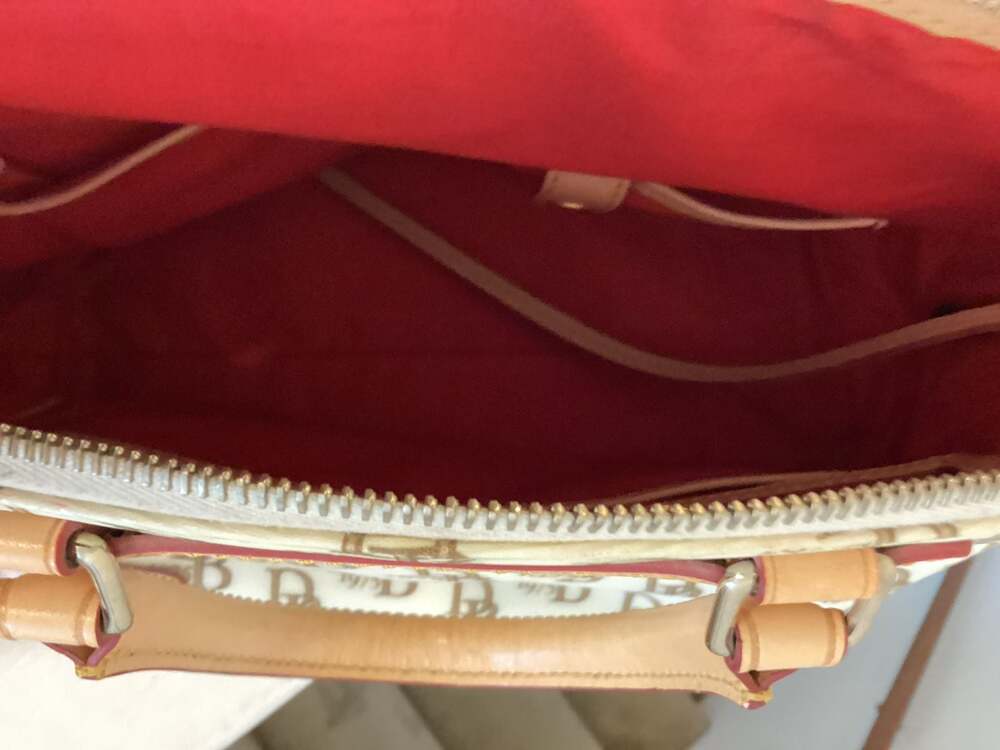 Dooney & Bourke 1975 Monogram Zip Satchel in Florentine Vacchetta Leather - Thumbnail 7