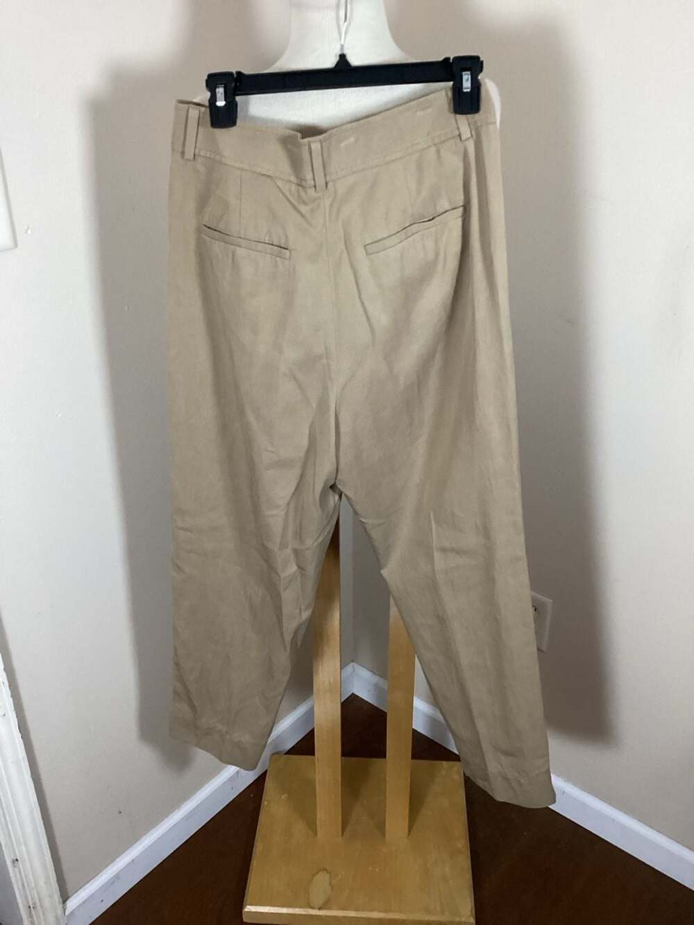 Everlane The Way-High Drape Pant in Khaki Size 8 - Thumbnail 2