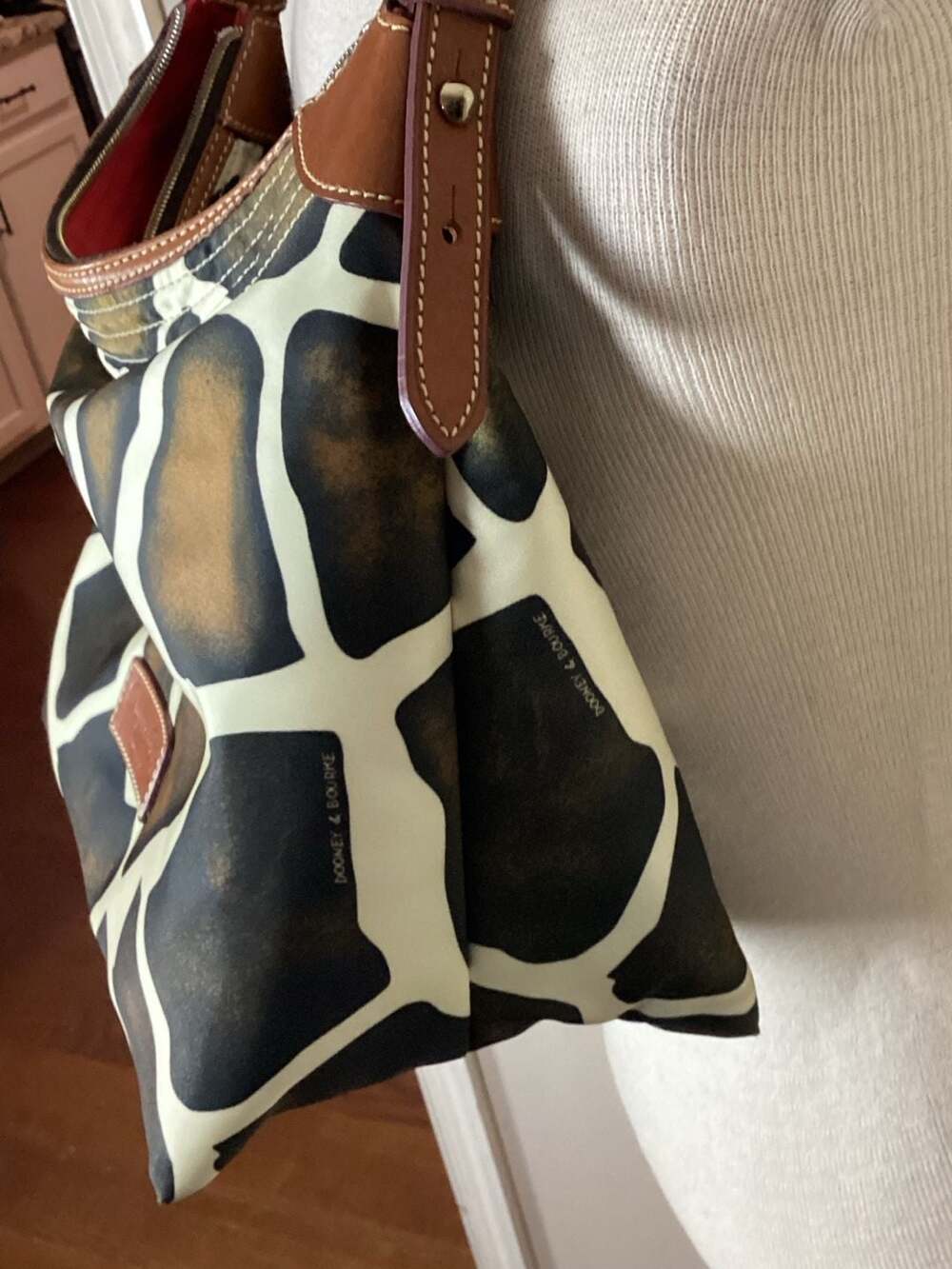 Dooney & Bourke Giraffe Print Hobo Shoulder Bag - Thumbnail 3