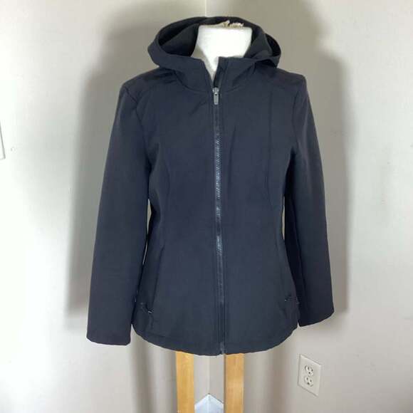 Avalanche Outdoor Supply Women's Black Hooded Softshell Jacket Size M - Thumbnail 4