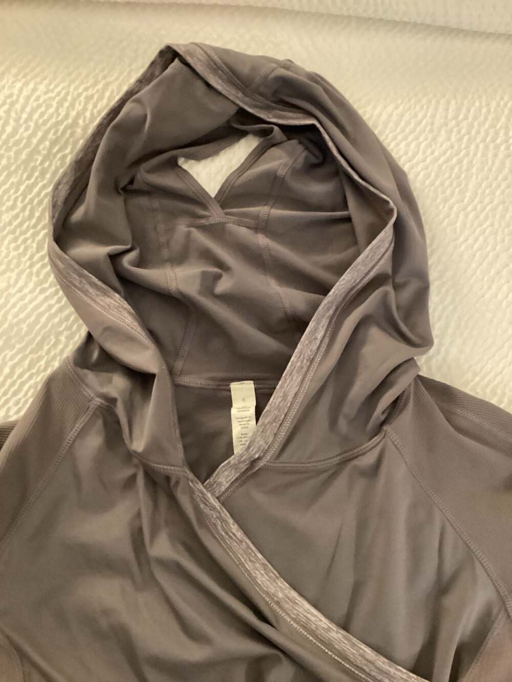 Lululemon Run: For Your Life Pullover Hoodie Size 6 Heathered Magnum Grey - Thumbnail 2