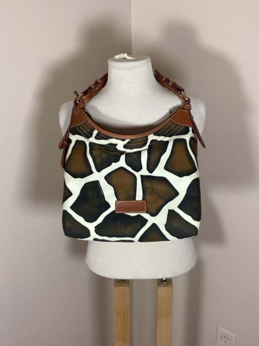 Dooney & Bourke Giraffe Print Hobo Shoulder Bag - Thumbnail 7