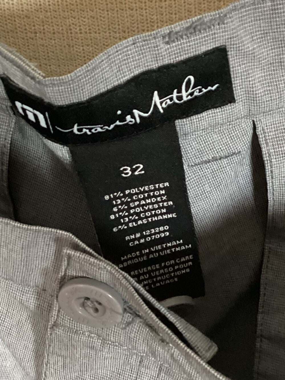 TravisMathew Beck Heathered Golf Shorts Size 32 - Thumbnail 4