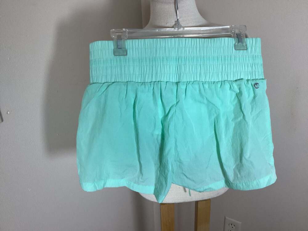 All Access Dynamic Smocked Waistband Athletic Shorts Mint Green Size S - Thumbnail 3