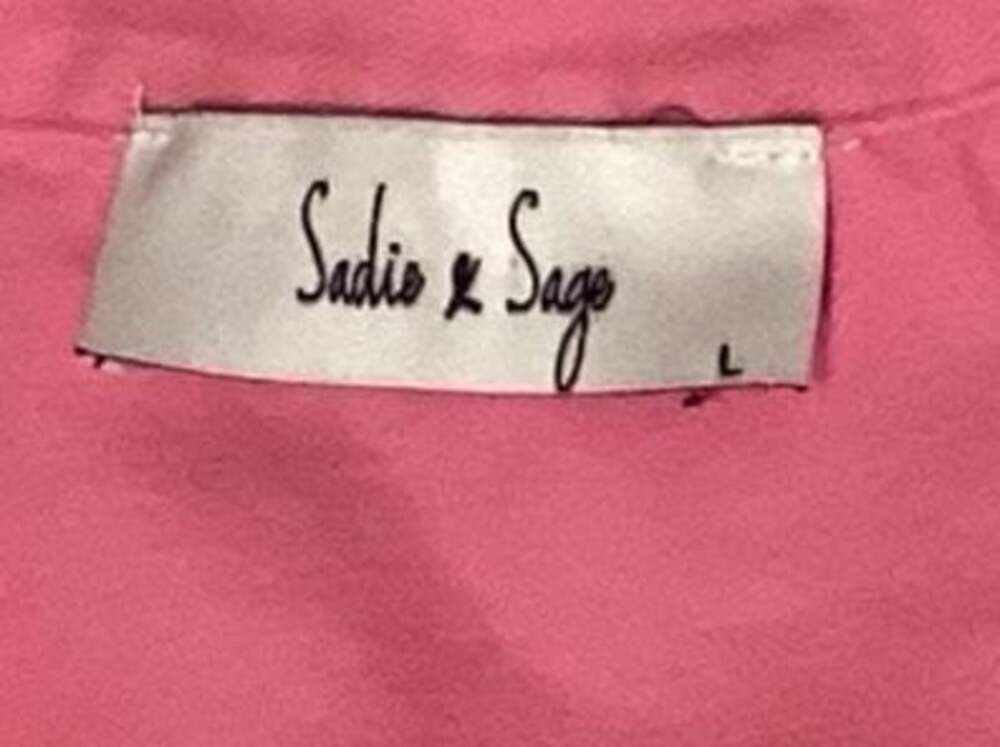 Sadie & Sage Pink Zip Front Utility Romper Size L - Thumbnail 2