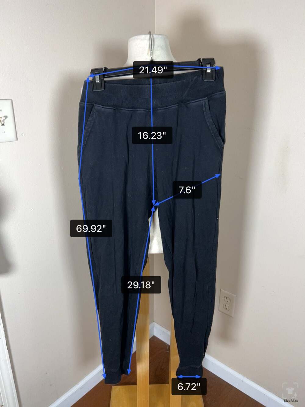 Pact Organic Cotton Jogger Sweatpants Black Size S - Thumbnail 3