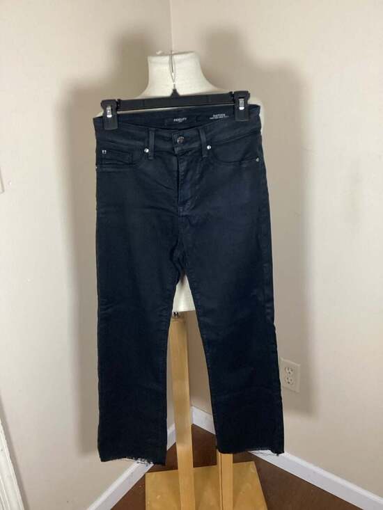 Fidelity Denim Hayden High Rise Crop Flare Jeans Size 26 - Thumbnail 5