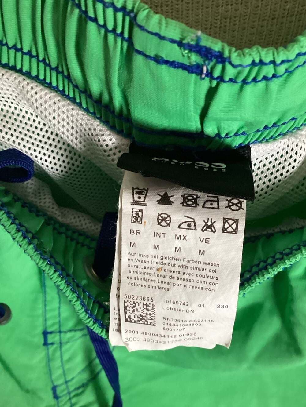 Hugo Boss Lobster BM Green Swim Shorts Size M - Thumbnail 2