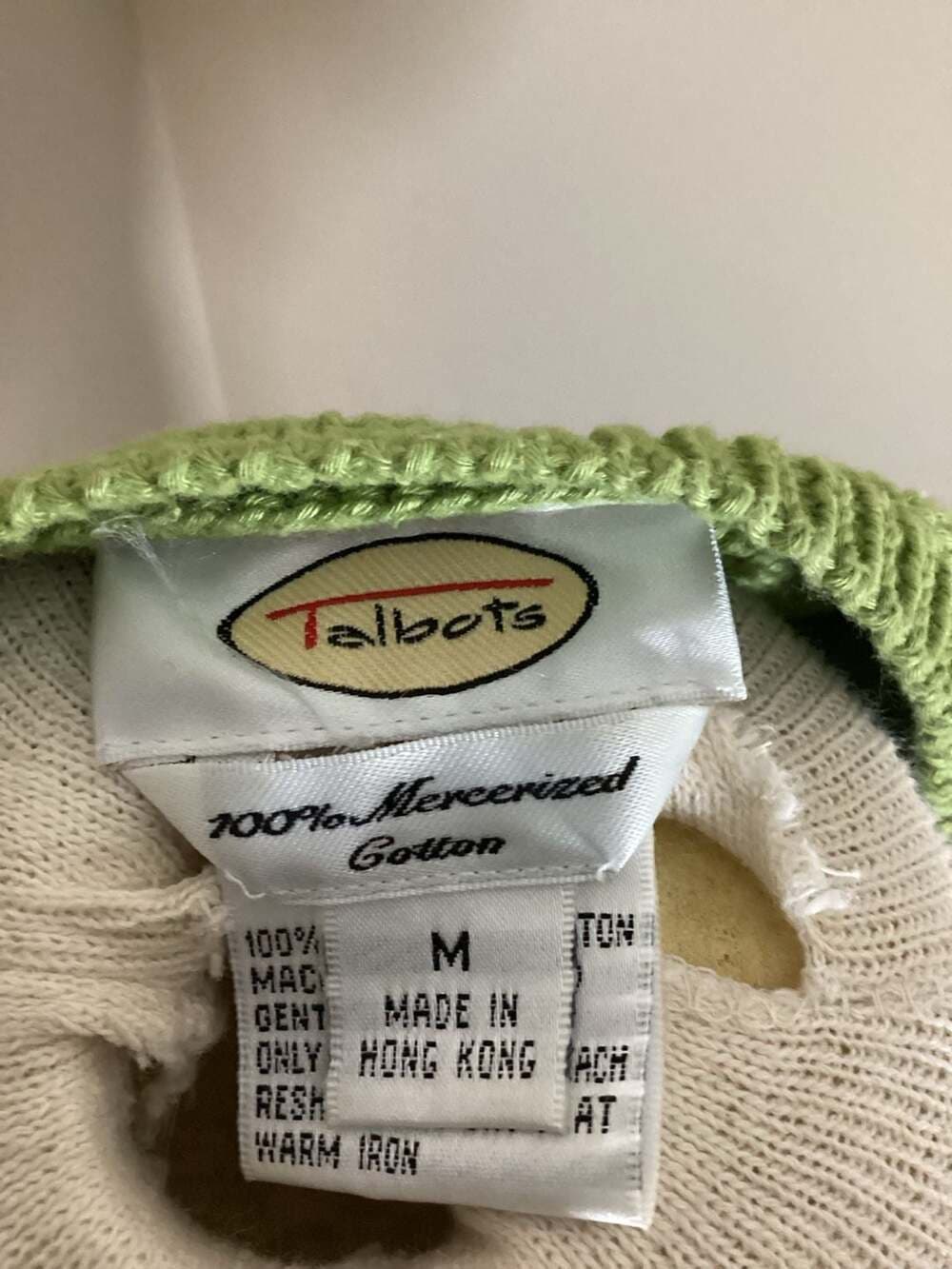 Talbots Apple Green Monochrome Set Diamond Textured Knit Shell and Petite Stretc - Thumbnail 7