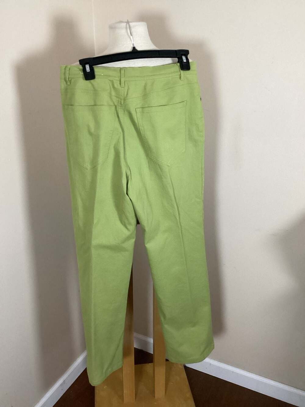 Talbots Apple Green Monochrome Set Diamond Textured Knit Shell and Petite Stretc - Thumbnail 5