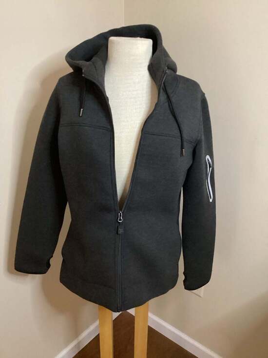 Orangetheory Fitness Women's Grey Full-Zip Hooded Tech Fleece Jacket - Thumbnail 4