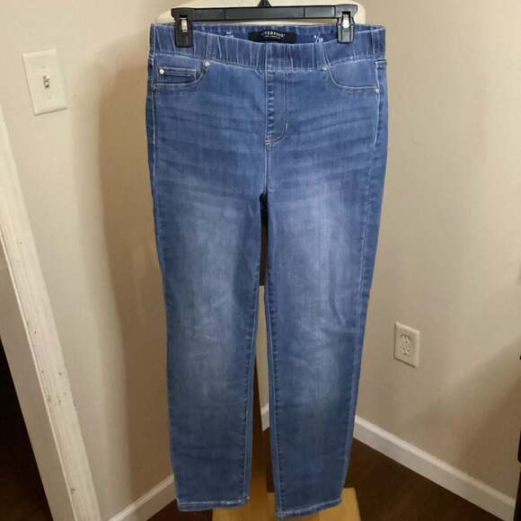 Liverpool Los Angeles The Slim Pull-On Mid-Rise Jeans Blue Size 6/28 - Thumbnail 3