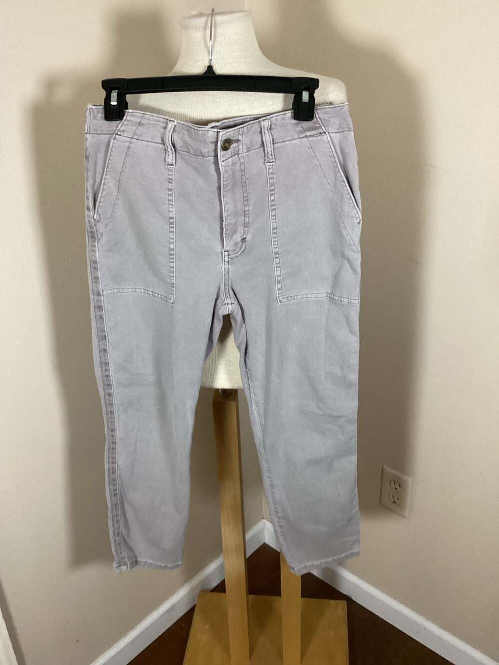 PISTOLA Camy High Rise Utility Pants in Grey - Thumbnail 3