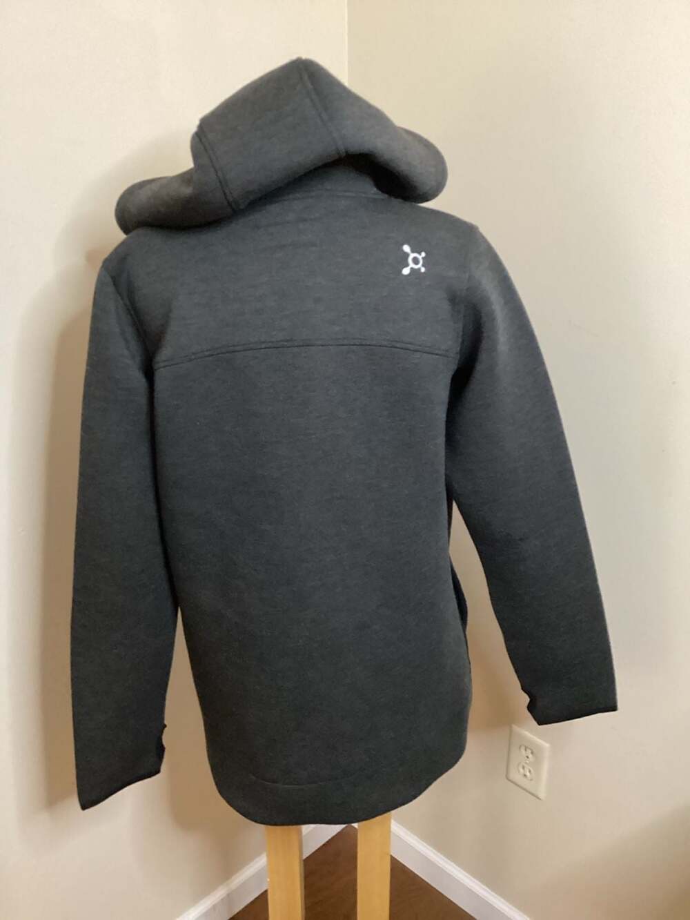 Orangetheory Fitness Women's Grey Full-Zip Hooded Tech Fleece Jacket - Thumbnail 2