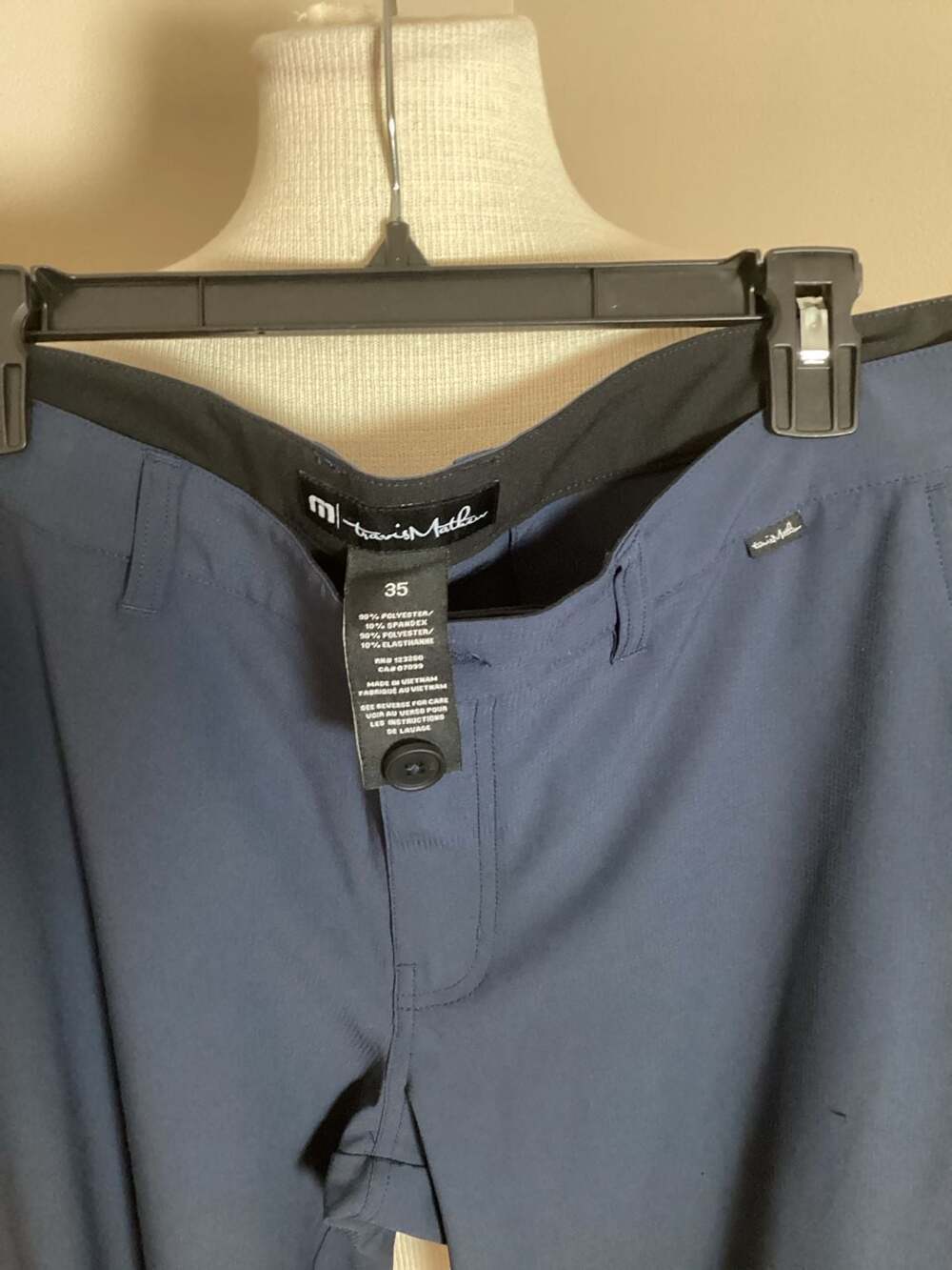 TravisMathew Open to Close Performance Golf Pants Navy Blue Size 35 - Thumbnail 2
