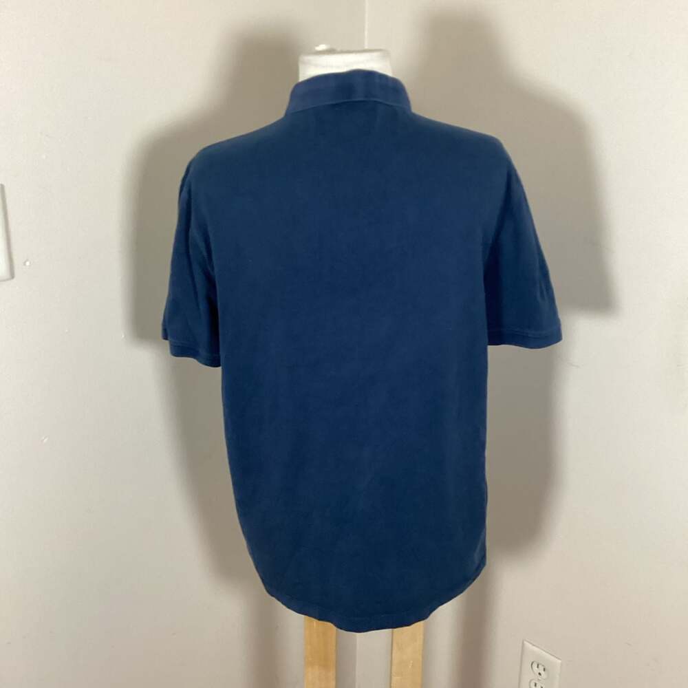 Michael Kors Men's Navy Blue Short Sleeve MK Logo Polo Shirt Size M - Thumbnail 2