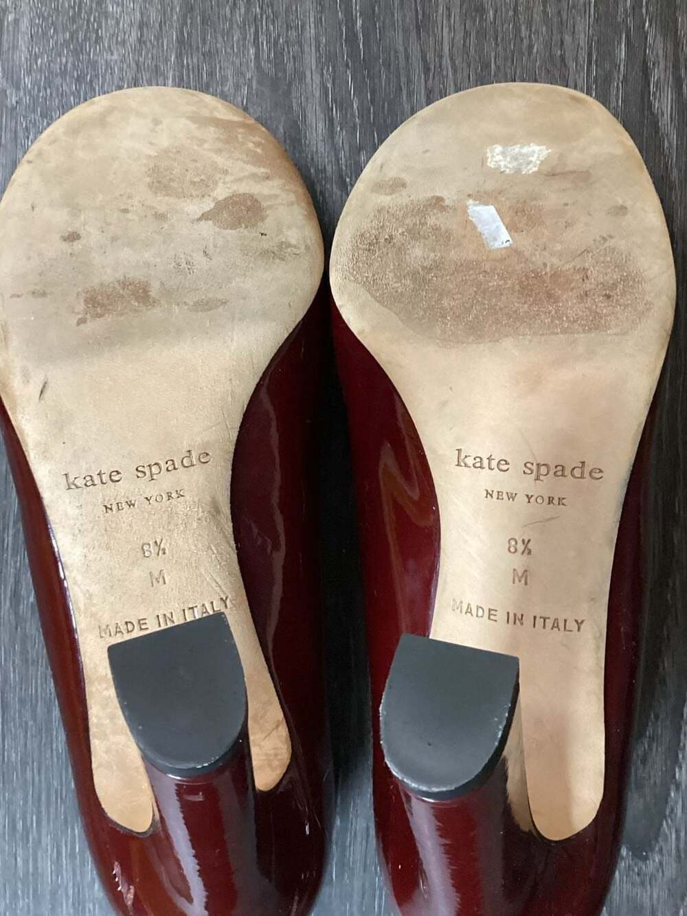 Kate Spade Jolene Burgundy Patent Leather Loafer Pumps - Thumbnail 7
