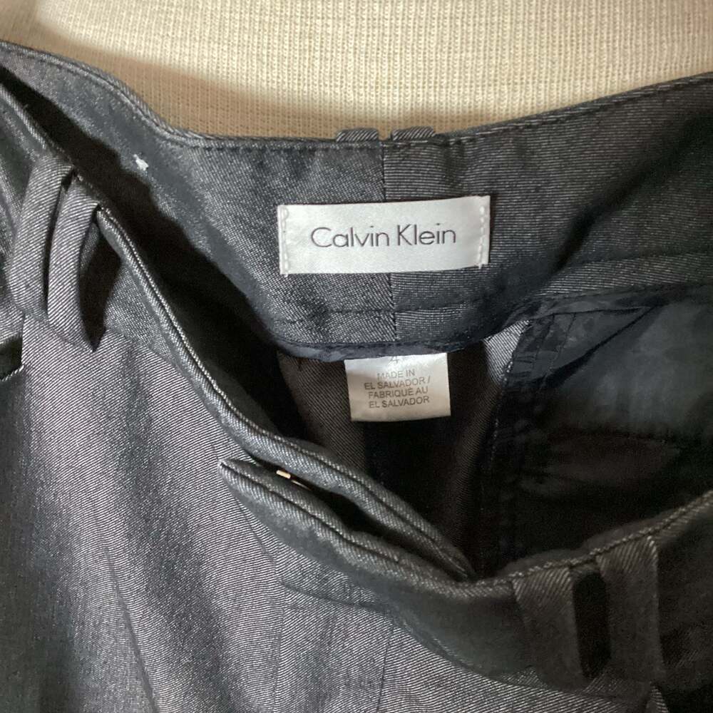 Calvin Klein Sheen Finish Trouser Dress Pants - Thumbnail 2