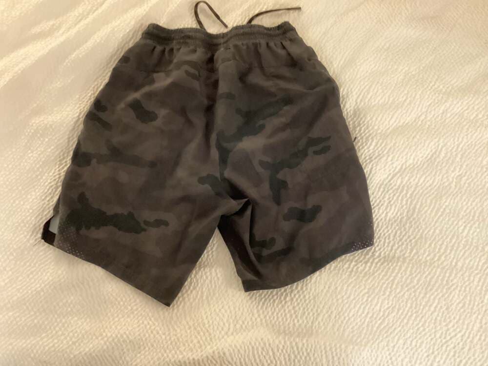 UNRL Stride Performance Shorts Black Camo Size Small - Thumbnail 2
