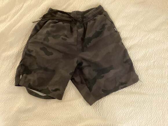 UNRL Stride Performance Shorts Black Camo Size Small - Thumbnail 4