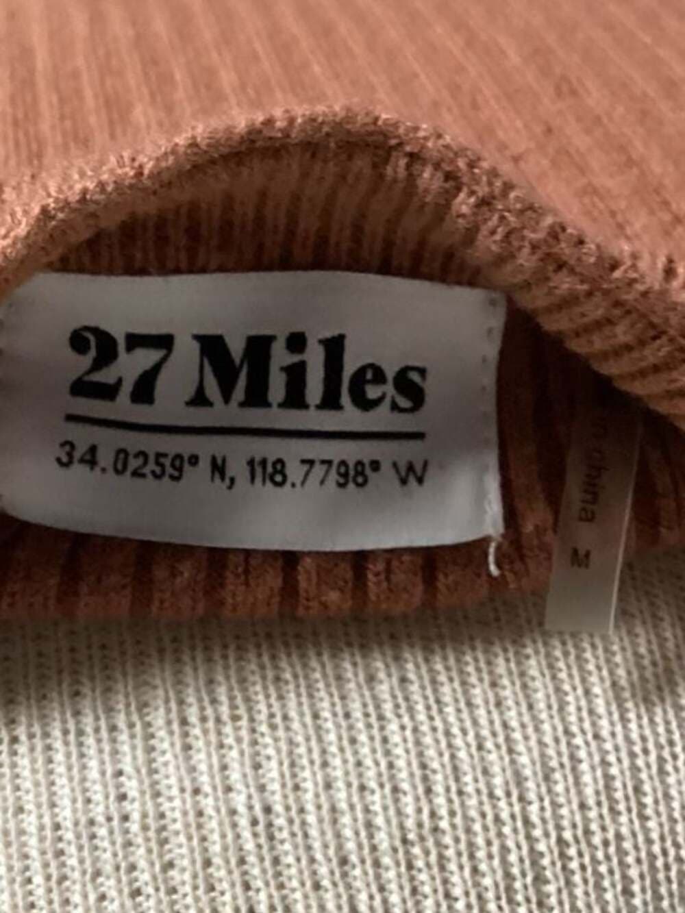 27 Miles Victoria Ribbed Knit Button-Down Tank Top with Rainbow Stripe Trim - Thumbnail 2