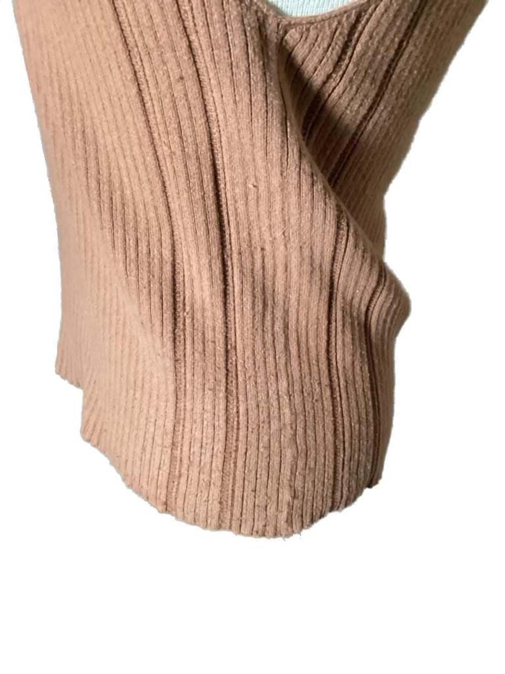 27 Miles Victoria Ribbed Knit Button-Down Tank Top with Rainbow Stripe Trim - Thumbnail 3