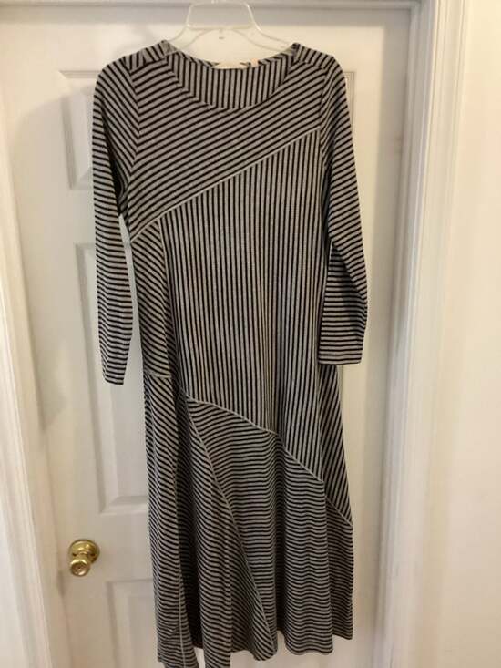Soft Surroundings Ryley Mixed Stripe Knit Maxi Dress - Thumbnail 5
