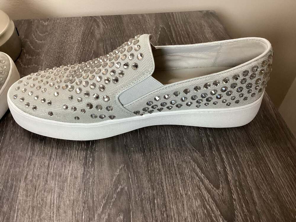 Michael Kors Women's Keaton Embellished Rhinestone Slip-On Sneakers - Thumbnail 8
