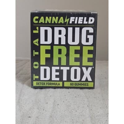 Canna Field Total Drug Free Detox- Detox Formula 60 Gummies New/Sealed EXP 11/27