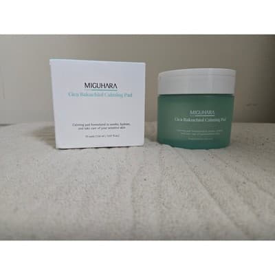 Miguhara Cica Bakuchiol Calming Pads Soothing Toner Pads K-Beauty Skin- Exp 4/27