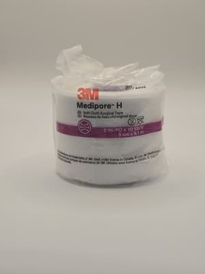 3M Medipore H Soft Cloth Surgical Tape, 2" x 10 yd Roll