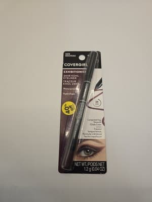 (2)COVERGIRL Exhibitionist 24Hour Waterproof Kohl- Burgundy And Gold Eyeliner - Thumbnail 3